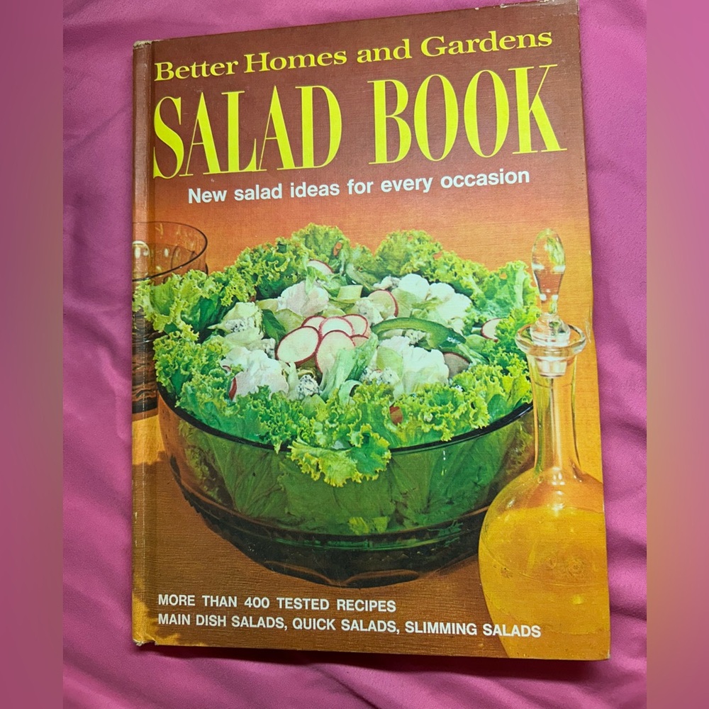 Better Homes & Gardens Salad Book 1970 Vintage Hardcover, Third Printing